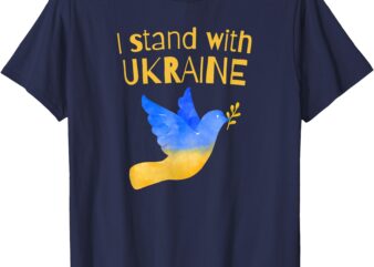 I Stand With Ukraine Dove Peace Pro-Ukraine Women’s Kid’s T-Shirt