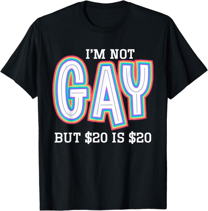 I’m Not Gay But  is  American Flag Funny Meme For Men T-Shirt