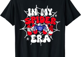 In My Spider Mom Era Costume Spider Web Birthday T-Shirt