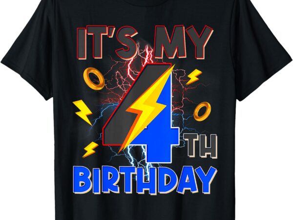 It’s my 4th birthday boy 4th matching hedgehog party t-shirt