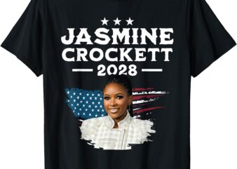 Jasmine Crockett For President 2028 – Jasmine Crockett 28′ T-Shirt