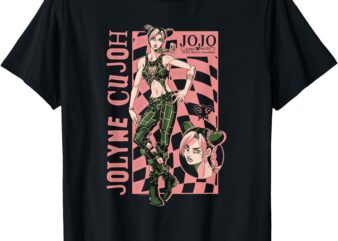 JoJo’s Bizarre Adventure Jolyne Cujoh Checkerboard Anime T-Shirt