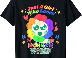 Just a Girl who love Dandy’s World Costume For Girl Kids T-Shirt