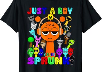 Kids Boys Just A Boy Who Loves Sprunki T-Shirt