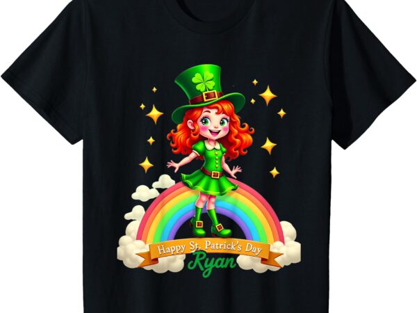 Kids happy st. patrick’s st. paddy’s day cute leprechaun girl t-shirt