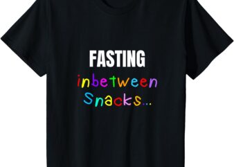 Kids Kids Ramadan Funny Fasting and Snacks Ramadan T-Shirt