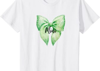 Kids St. Patrick’s Day _Mini_ – Lucky Clover Green Bow T-Shirt