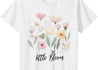 Kids _Little Bloom_ Boho, Floral Wildflower T-Shirt