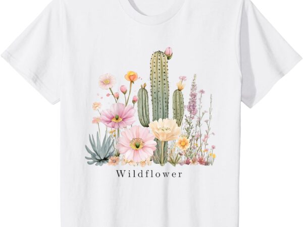 Kids _wildflower_ boho desert flowers t-shirt