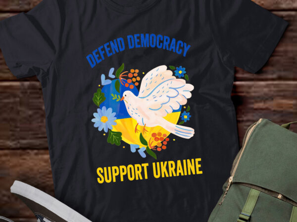 Lb69-defend democracy support ukraine stand with zelensky peace t shirt vector graphic