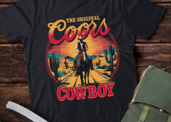 LB72-The Original Coor Cowboys Western Country Cowhide Riding t shirt vector graphic