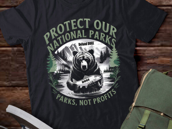 Lb75-protect our national parks defund doge parks not profits t shirt vector graphic