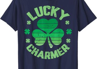 LUCKY CHARMER Boys Kids Girl Funny St. Patrick’s Day T-Shirt