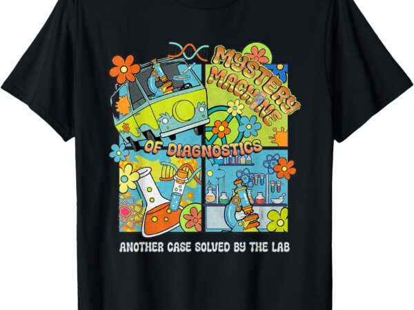 Lab week 2025 retro mystery machine of diagnostics mlt mls t-shirt