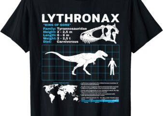 Lythronax fact sheet Dinosaur Facts T-Shirt