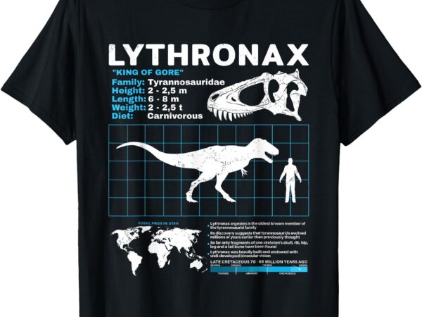 Lythronax fact sheet dinosaur facts t-shirt