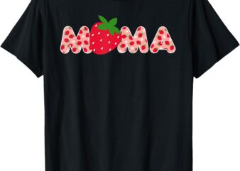 Mama Strawberry First Birthday Family Funny Strawberry T-Shirt