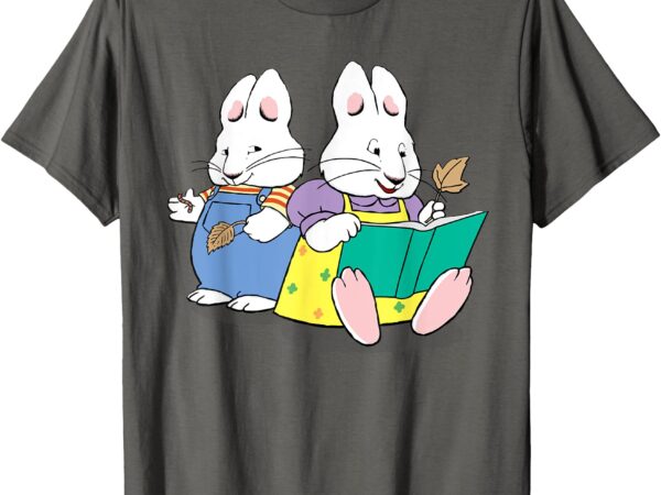 Max and ruby read a book cute design bookish reading t-shirt