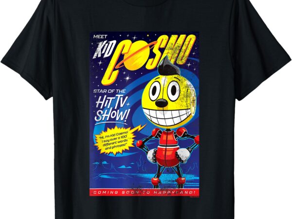 Meet kid cosmo distressed poster t-shirt