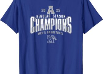 Memphis Tigers Men’s Basketball AAC Champs 2025 Regular T-Shirt