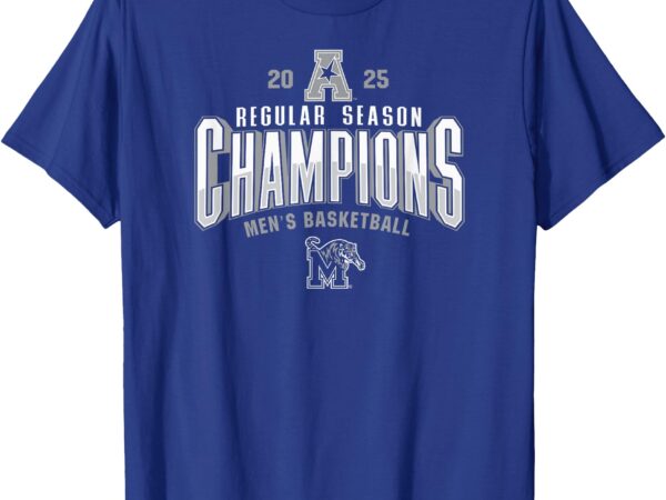 Memphis tigers men’s basketball aac champs 2025 regular t-shirt