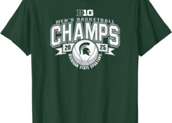 Michigan State Spartans Men’s Basketball Big Ten Champs 2025 T-Shirt