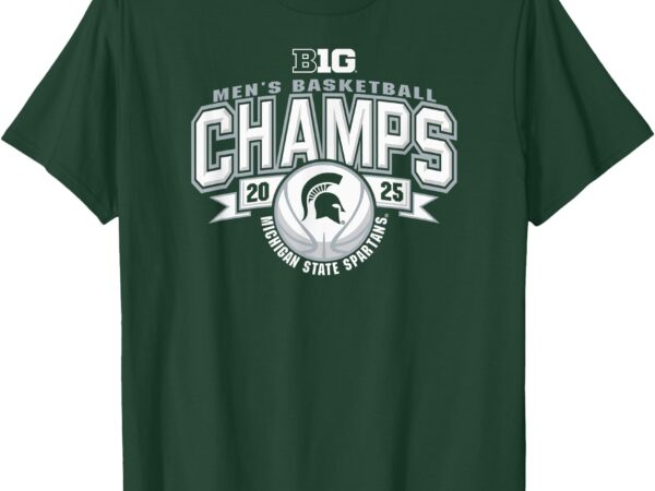 Michigan state spartans men’s basketball big ten champs 2025 t-shirt