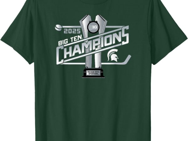 Michigan state spartans men’s ice hockey big ten champs 2025 t-shirt