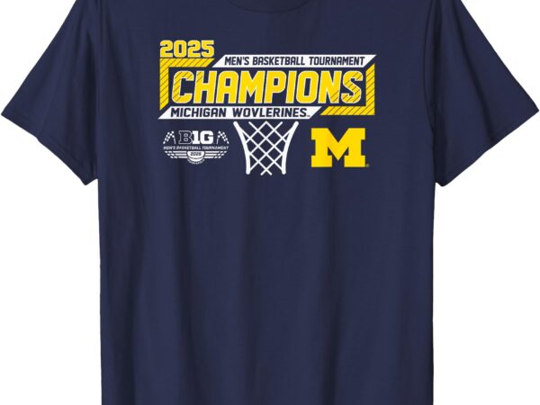 Michigan wolverines men’s basketball big ten champs 2025 t-shirt