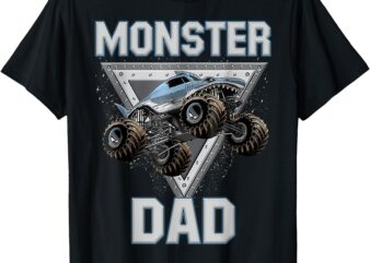 Monster Truck Dad Fathers Day Monster Truck Are My Jam T-Shirt