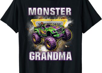 Monster Truck Grandma Truck Are My Jam Truck Lovers T-Shirt