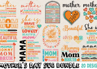 Mother’s day t-shirt bundle mother’s day svg bundle