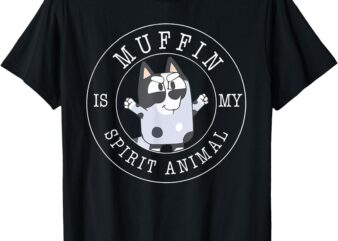 Muffin is my Spirit Animal Blue Tan Heeler Grunge T-Shirt