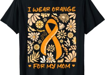 Multiple Sclerosis Awareness I Wear Orange for My Mom Boho T-Shirt