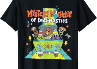 Mystery Machine Of Diagnostics Lab Tech Lab Week 2025 T-Shirt