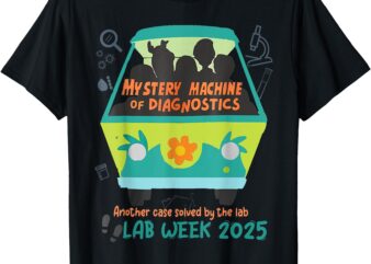 Mystery Machine Of Diagnostics, Lab Week 2025 Med Tech Tee T-Shirt