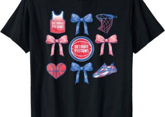 NBA Detroit Pistons Bow Grid T-Shirt