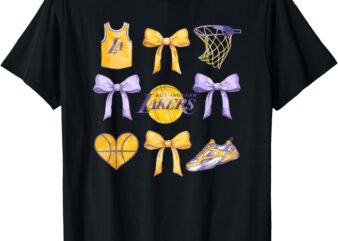 NBA Los Angeles Lakers Bow Grid T-Shirt