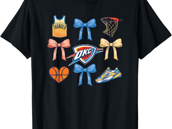 Nba oklahoma city thunder bow grid t-shirt