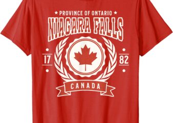 Niagara Falls Canada Day Flag Canadian Pride Souvenir T-Shirt