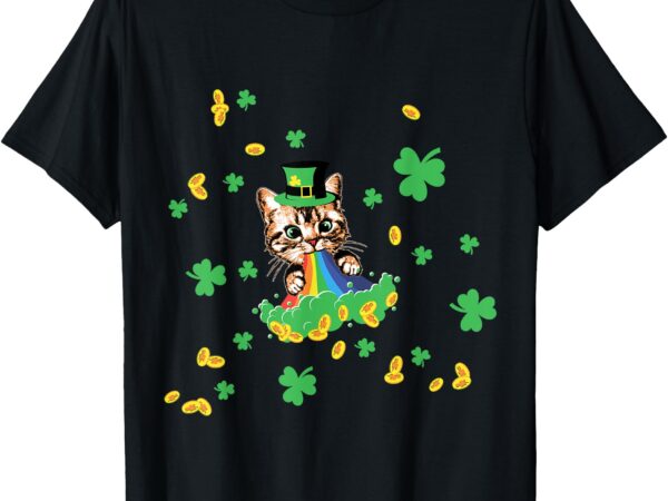 Nicole’s ginger cat pukes st. patrick’s day t-shirt