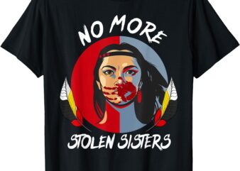 No-More Stolen Sister Red Hand MMIW Awareness America Native T-Shirt