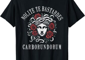 Nolite Te Bastardes Carborundorum Retro Feminist Womens T-Shirt