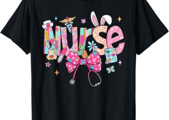 Nurse Stethoscope Cute Coquette Bow Stethoscope Nursing T-Shirt