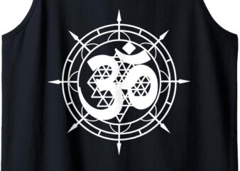 Om Yantra Spiritual Symbol Meditation Yoga Mindfulness Aum Tank Top