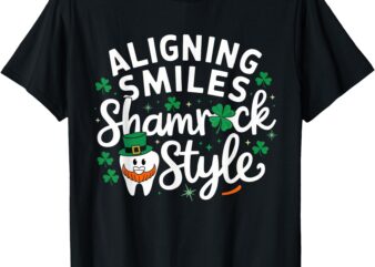 Orthodontist St Patrick’s Day Orthodontic Staff Shamrock T-Shirt