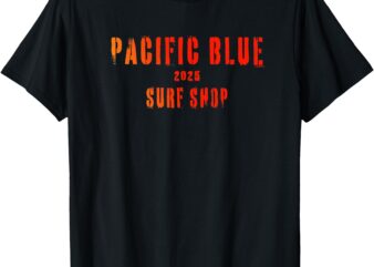 Pacific Blue Surf Shop WCI 2025 Sunset Color T-Shirt