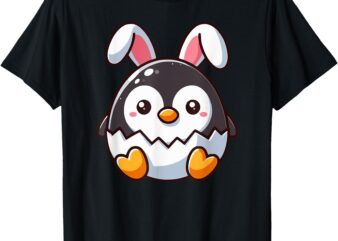 Penguin Easter Bunny T-Shirt