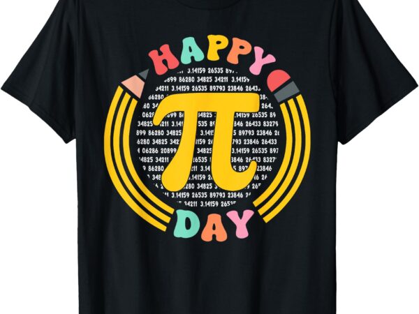 Pi day 3.14 pi digits happy spiral pi day t-shirt