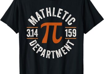 Pi Shirt Teacher Mathletic Department Vintage 3.14 Pi day T-Shirt